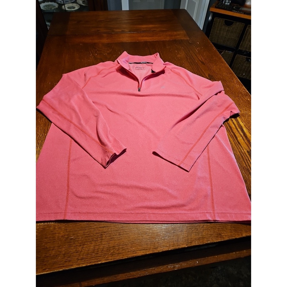 UNTUCKiT Quarter Zip Sweatshirt Pullover Red Size X-Large Collared Layering(A864
